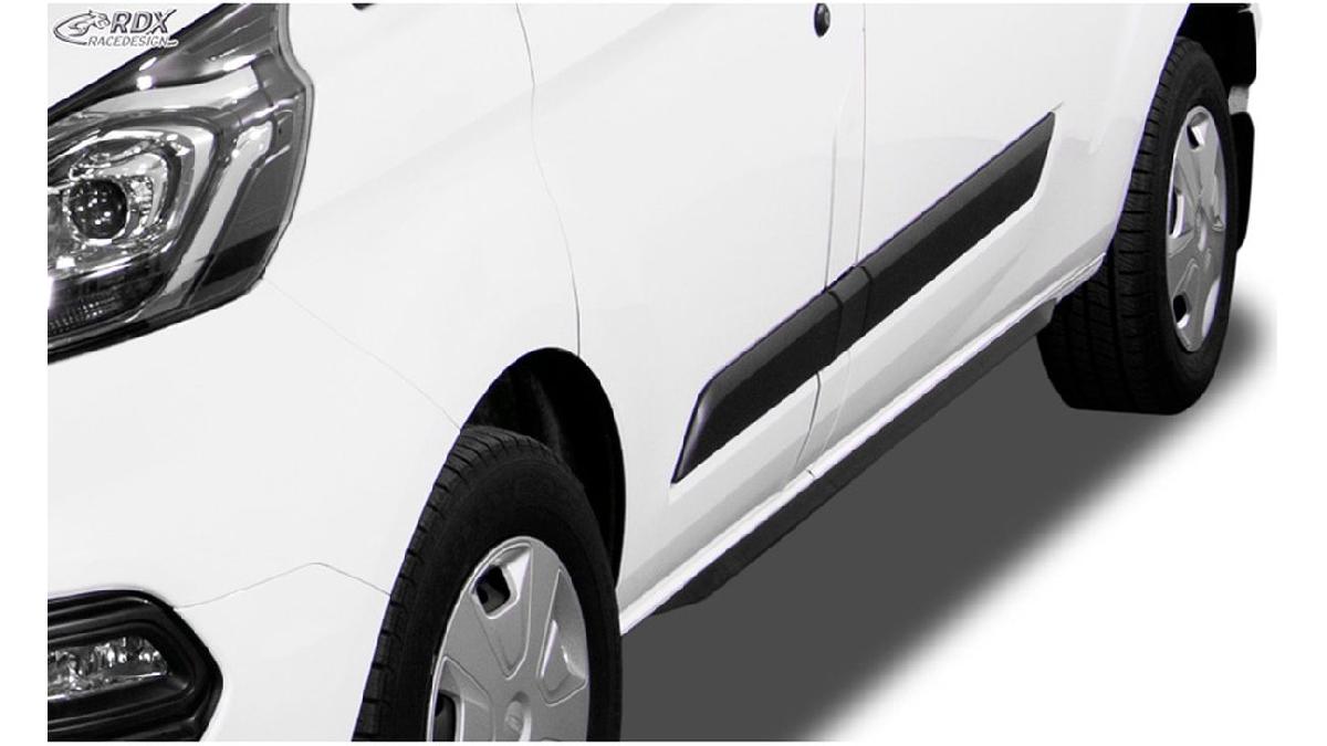 Jupes+lat%C3%A9rales+%27Slim%27+sur+mesure+pour+Ford+Transit+MK7+2014-2018+%26+2018-+%28ABS+noir+luisant%29